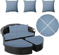 66" Round Daybed Cushion Cover & 3 Pillow Covers Set by dreahoteztil