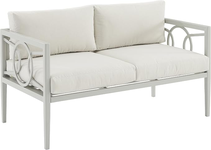 Crosley Furniture Ashford 2-Piece Outdoor Coffee Table and Loveseat Patio - Image 12