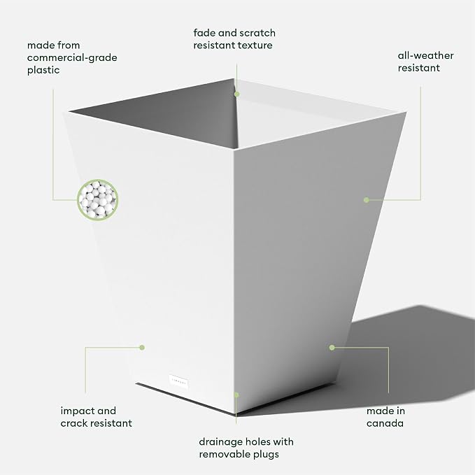 Veradek Nobleton Indoor/Outdoor Wide Square Planter - Image 4