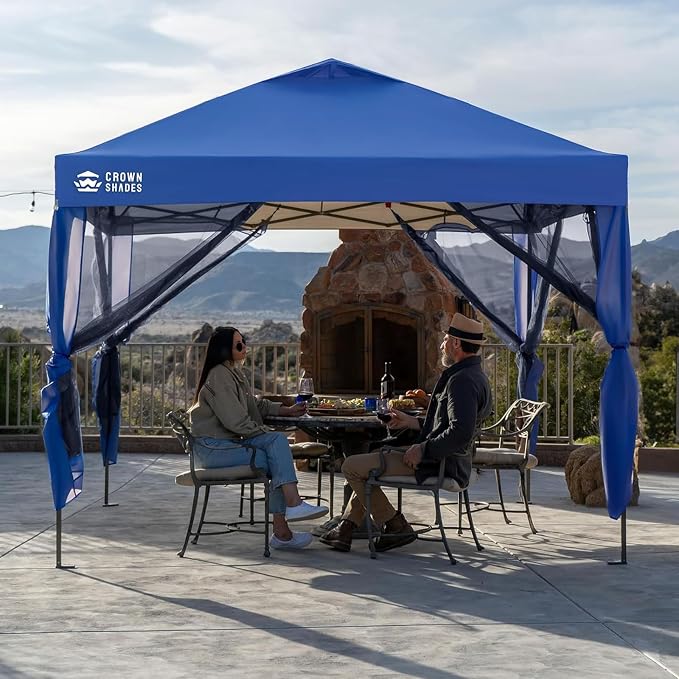CROWN SHADES Gazebo 10x10 Pop Up Canopy - Image 2