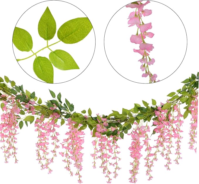 Lvydec Wisteria Artificial Flowers Garland - Image 5