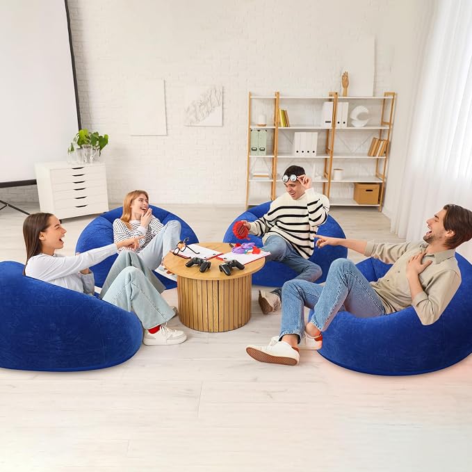 Realspring Inflatable Bean Bag Chairs Outdoor Blow up Camping Chairs Inflatable - Image 2
