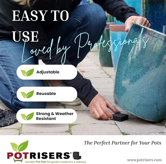 - Invisible Pot Feet to Elevate up to 8 Flower Plant Planters or Statues | - Image 6