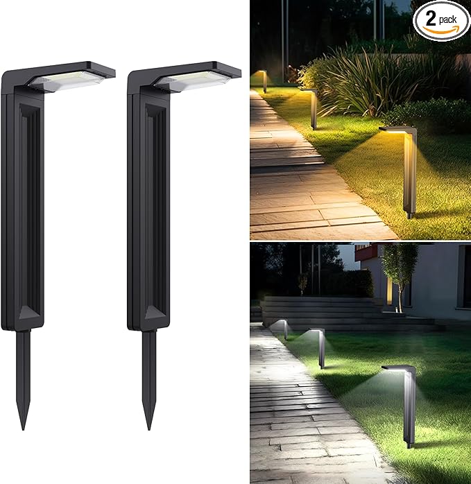 Sunvivo Solar Pathway Lights, 2 Modes, Bright Solar Path Lights Outdoor by solaluz