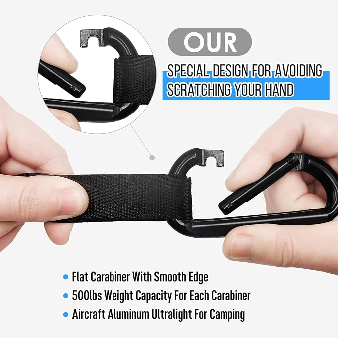 Grassman Camping Hammock Double & Single Portable Hammock - Image 5