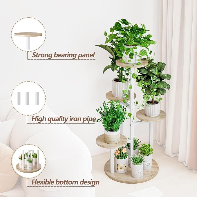 Plant Stand Indoor 5 Tier 8 Potted Multiple Flower Pot Holder - Image 4