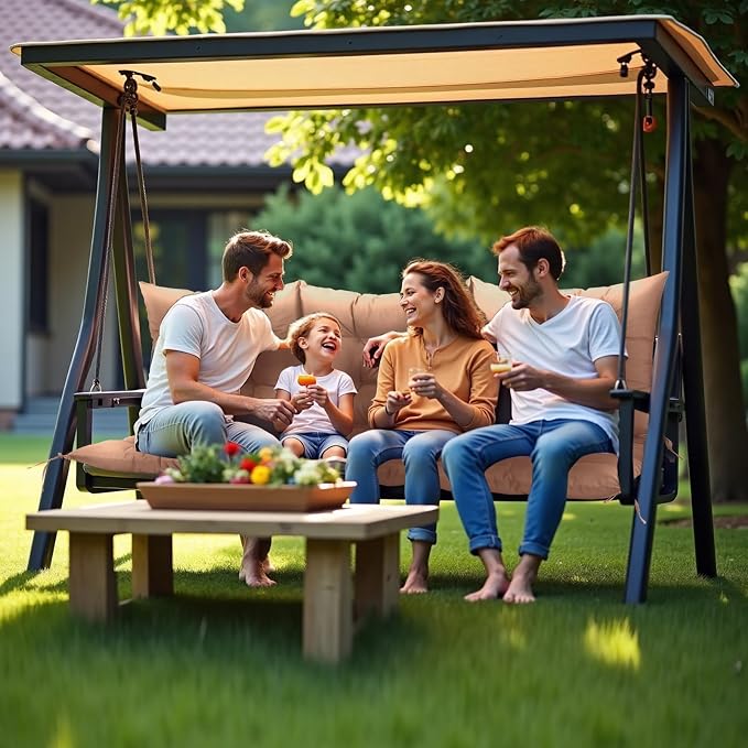 NACATIN 3 Seat Cushion for Outdoor Swing - Image 7