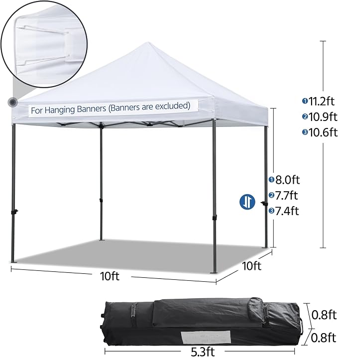 Yaheetech Canopy Tent, Commercial Instant Heavy Duty Canopy, 500D Waterproof - Image 5
