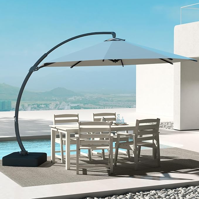 5-Piece White Outdoor Dining Set - Image 9