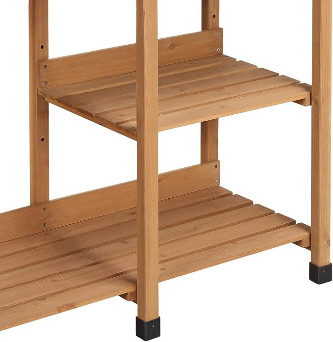 Topeakmart 45.2x17.7x47.6'' Potting Benches Outdoor Garden Potting Table Work - Image 8