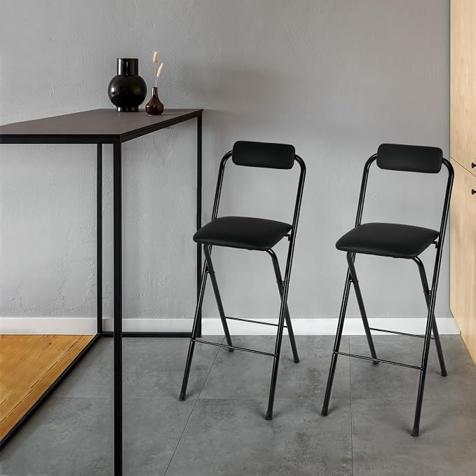 Thyle 2 Pcs Folding Bar Stool - Image 6