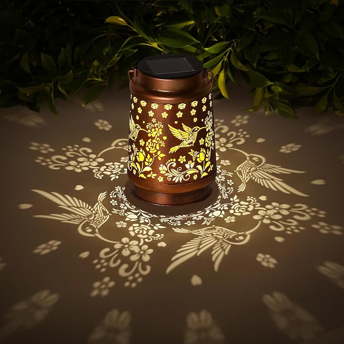 Hummingbird Solar Lanterns Outdoor Waterproof Garden Decor Christmas Gifts by kaakuuki