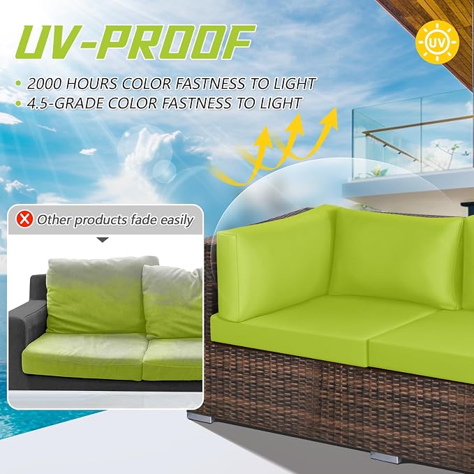 Patelai 11 Pcs Waterproof Patio Cushion Covers - Image 2