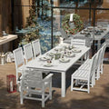 9-Piece Outdoor Dining Set for 8, 75.2'' HDPE Table by PatioKingdom