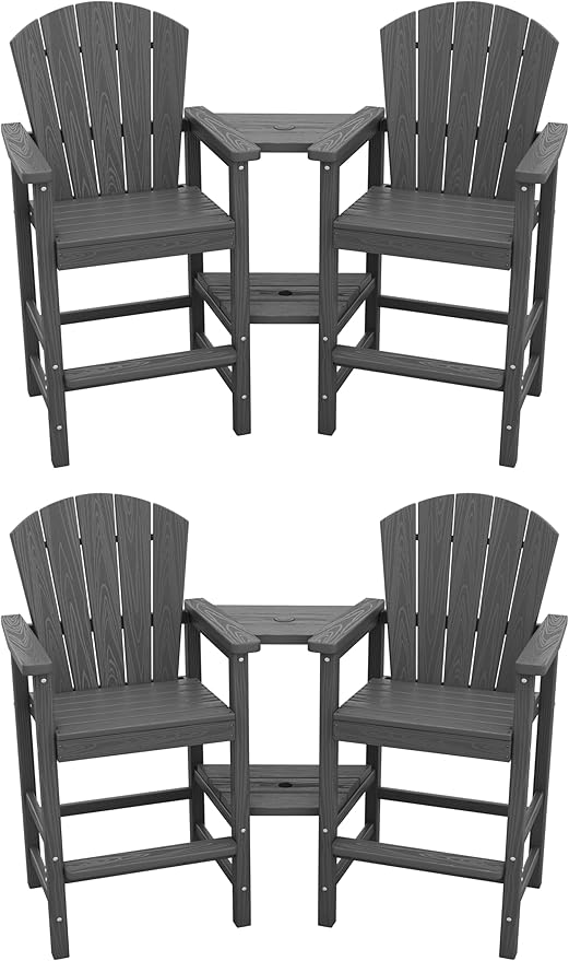 SERWALL Tall Adirondack Chairs Set of 4 by SERWALL