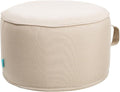 QILLOWAY Indoor/Outdoor Inflatable Stool, Round Ottoman, All Weather Foot Rest by QILLOWAY