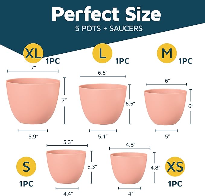 Planter Pots with Drainage Holes - Image 2