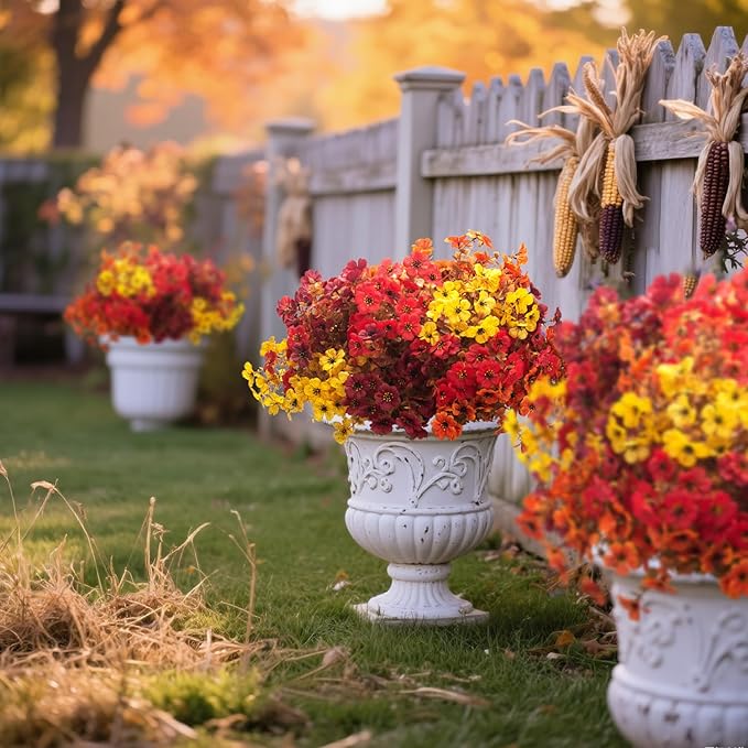 20 Bundles UV Resistant Artificial Fall Flowers - Image 6