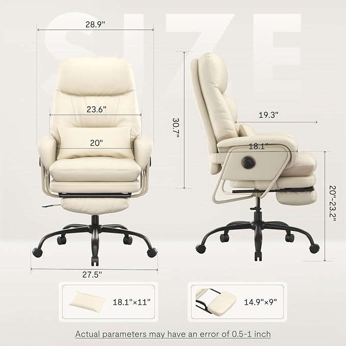 FLEXISPOT Luno 2-in-1 Chaise Lounge Chair Indoor - Image 2
