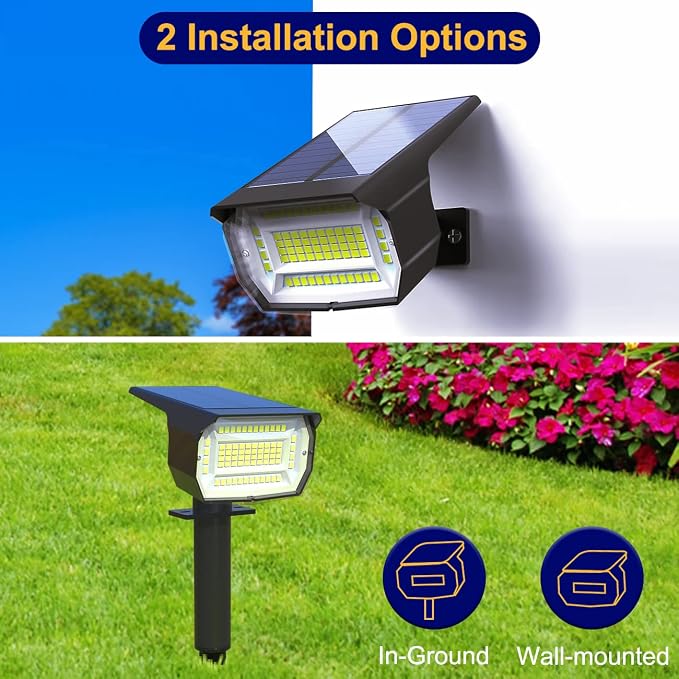 LOTMOS Solar Spot Lights Outdoor Waterproof IP67, 10 Pack Landscape Spotlights - Image 6