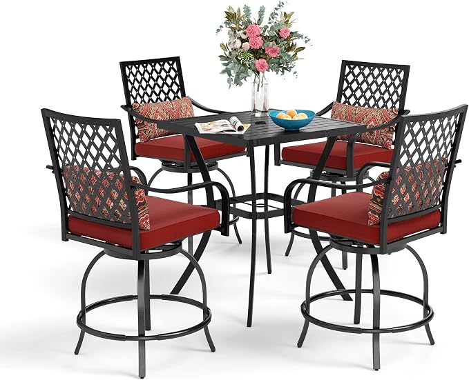 Sophia & William Patio Bar Set 5-Piece Outdoor High Dining Set by SophiaWilliam