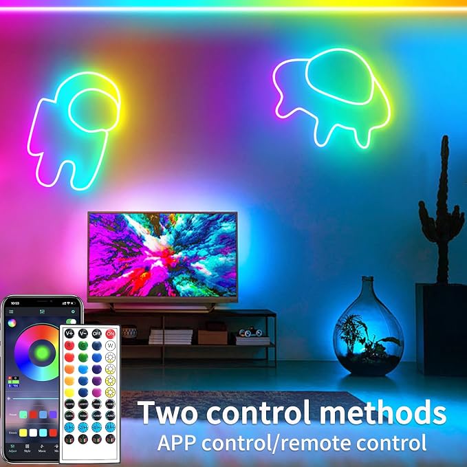 66FT Neon LED Rope Lights IP65 Waterproof LED Lights - Image 2