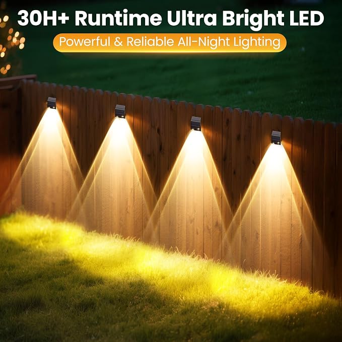 artcool Solar Fence Lights Outdoor - Image 3