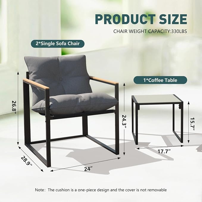 Outdoor Wicker Patio Furniture Set, Rattan Sectional Sofa Set - Image 5