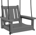 SERWALL HDPE Single Porch Swing, Heavy Duty Single Person Swing Chair by SERWALL