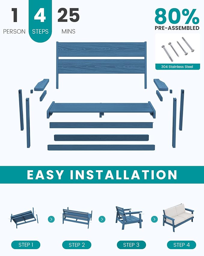 SERWALL Outdoor Loveseat - Image 8