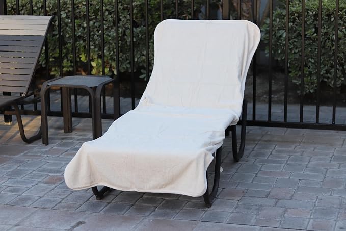 Luxury Hotel Spa Pool Fitted, Solid Terry Cloth Chase Lounge Cover 100% - Image 10