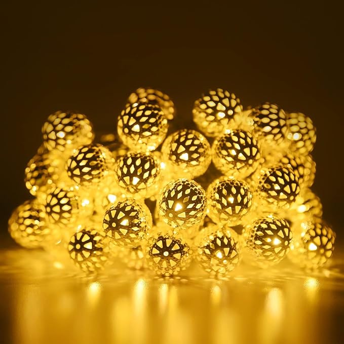 Solar String Lights Outdoor 11.6FT 30LED Globe String Lights - Image 3