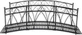 JSUN7 8 Ft Metal Garden Bridge by JSUN7