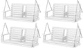 KINGYES Outdoor Hanging Porch Swing Set of 4, Waterproof Swing by KINGYES