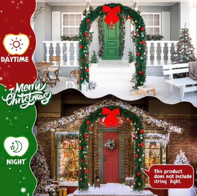VINGLI Christmas Artificial Tree Arch, Holiday Parties, Festival Home Decor - Image 4