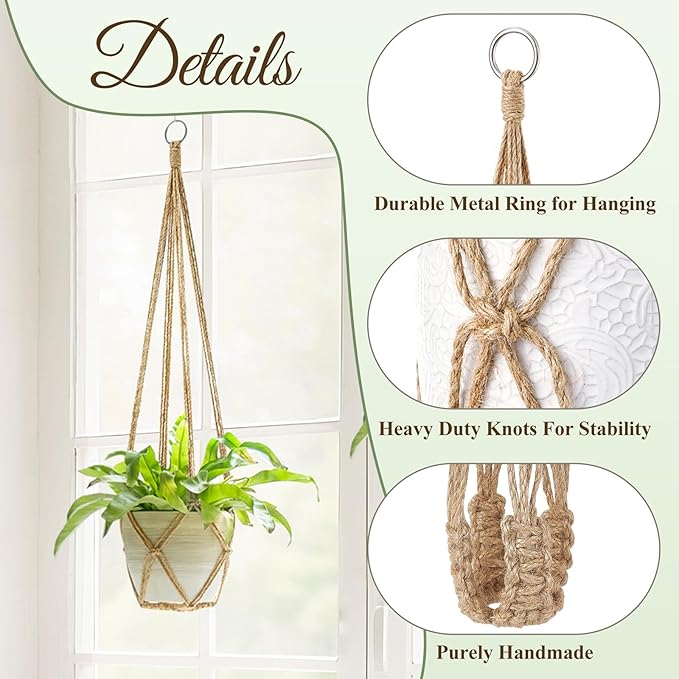 Dahey Macrame Plant Hanger Set of 3 - Image 4