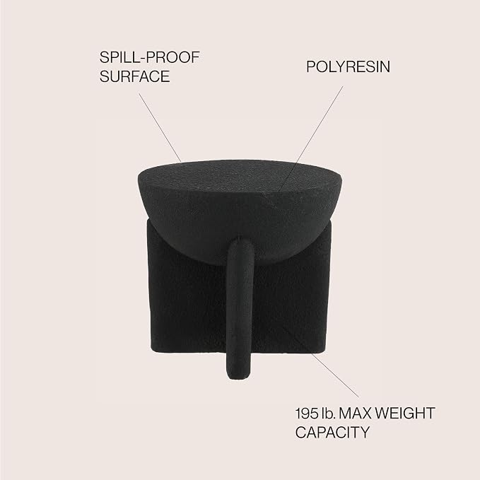 JONATHAN Y TBL1109A Brady 16.25" Minimalist Modern Drum Indoor/Outdoor Accent - Image 4