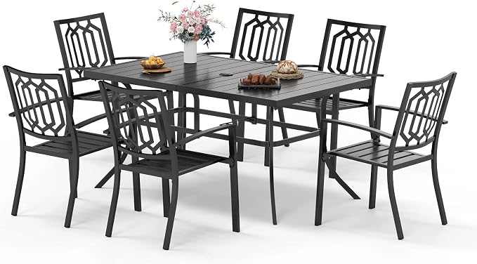 Sophia & William Patio Table and Chairs Set, Outdoor Dining Set by SophiaWilliam