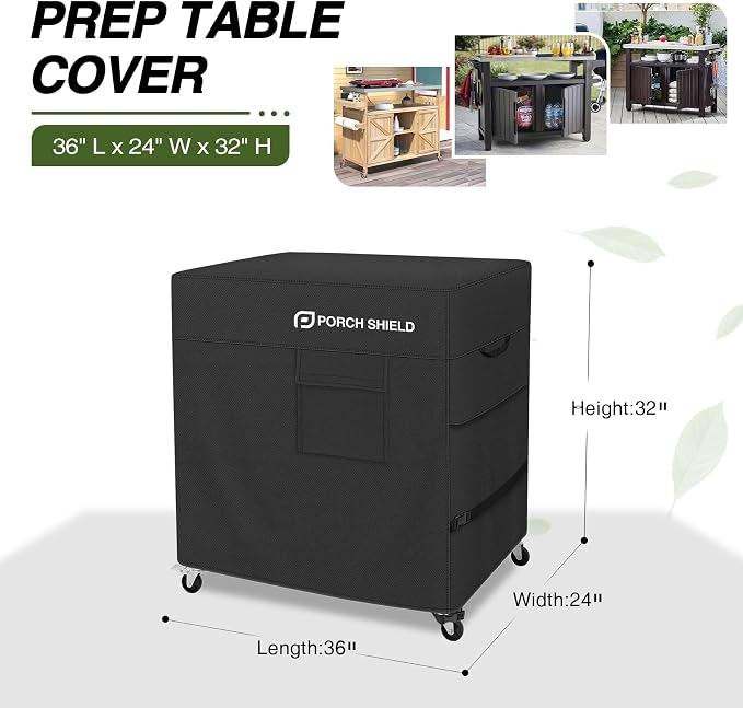 Porch Shield Outdoor Prep Table Cover –Waterproof Patio Dining Cart Cover - Image 2