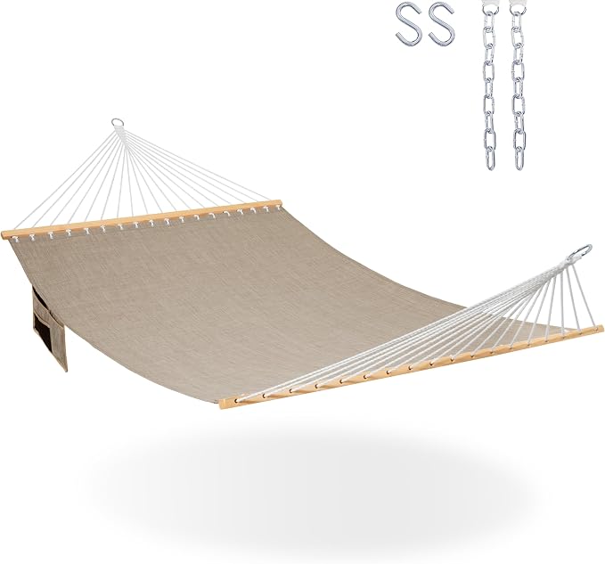 Lazy Daze Hammocks 11 FT Double Outside Hammock Quick Dry Olefin Fabric Hammock by LazyDazeHammocks