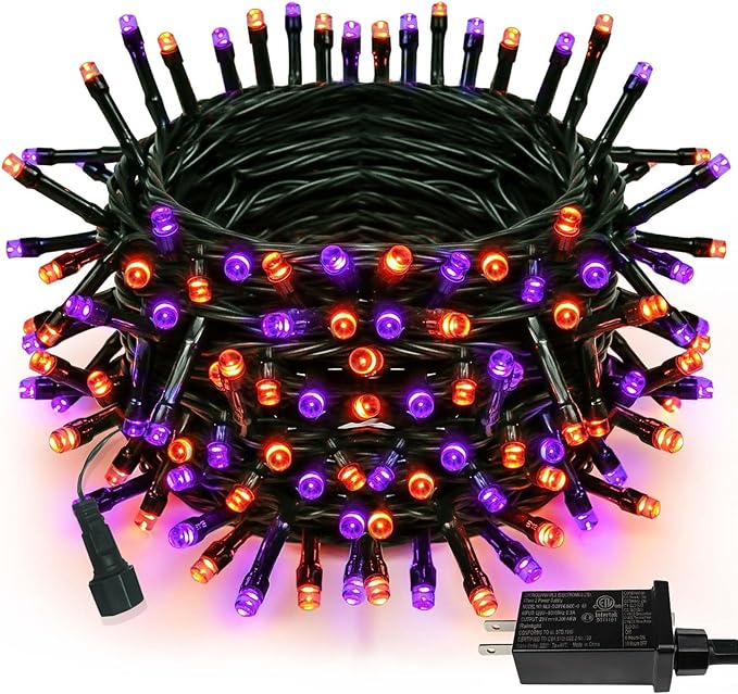75.8 FT 200 LED Orange and Purple Halloween Tree Lights Indoor Outdoor by PRODUCTS