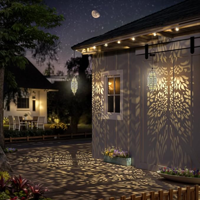 Twinkya Hanging Solar Lights Outdoor Garden Decorative Solar Lantern Waterproof - Image 5