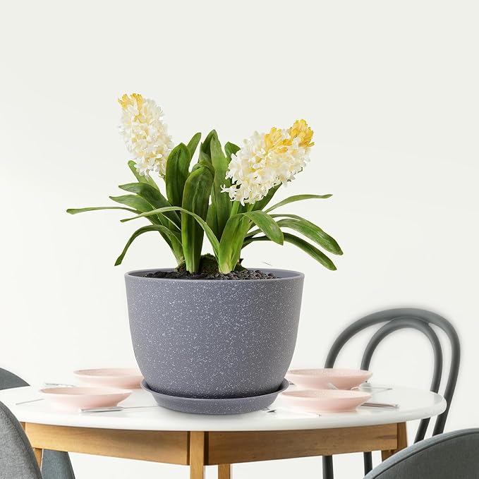 Plant Pots 12 inch, Plastic Planters - Image 7