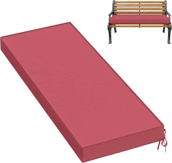 Premium Outdoor Bench Cushions for Patio Furniture 3.5inches Memory Foam Bench by Pakunoda
