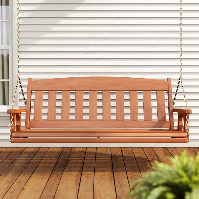 Amish Heavy Duty 800 Lb Mission Treated Porch Swing - Image 3