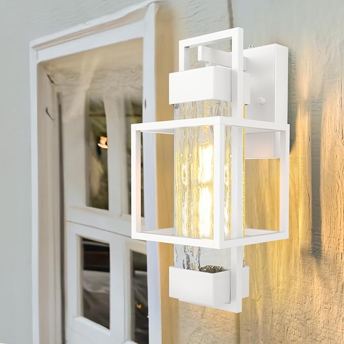 PARTPHONER Modern Outdoor Wall Porch Lights 2 Pack - Image 2