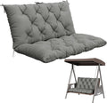 Porch Swing Cushion with Backrest, Waterproof Bench Cushion by Pakunoda