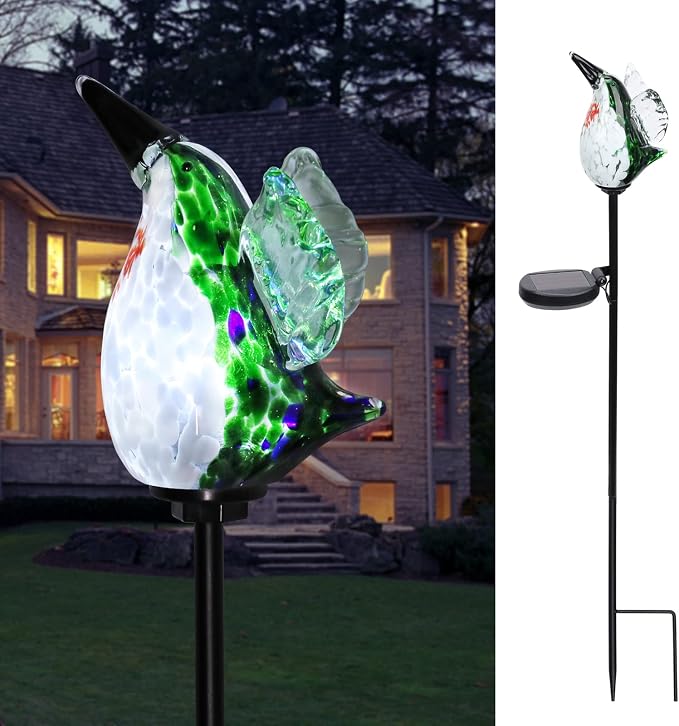 Afirst Decorative Solar Lights Outdoor Solar Hummingbird Stake Lights Hand - Image 8
