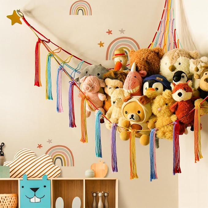 Stuffed Animal Hammock Corner Storage Net Cute Preppy Trendy Stuff Gifts - Image 4