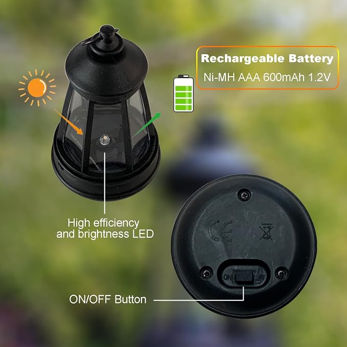 Outdoor Figurine Mini Solar Lantern Replacement LED DIY Small Solar Lantern - Image 5